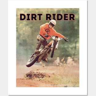 Vintage Motorcycle Dirt Rider Posters and Art